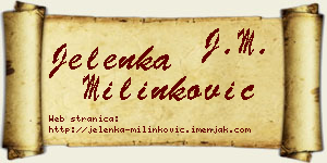 Jelenka Milinković vizit kartica